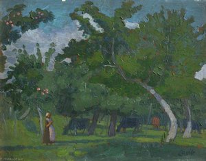 Orchard In Brittany — Henry Lamb