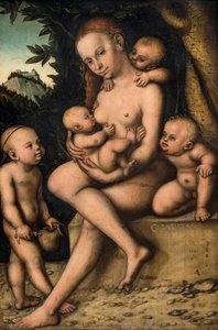 Caritas (carità) — Luca Cranach Il Vecchio