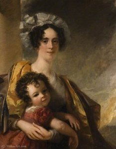 Mrs John Clerk Maxwell And Her Son, James — William Dyce