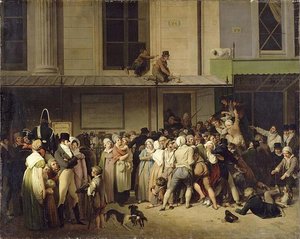 L'entrée Du Théâtre De L'ambigu Comique À Une Représentation Gratis — Luis Leopoldo Boilly