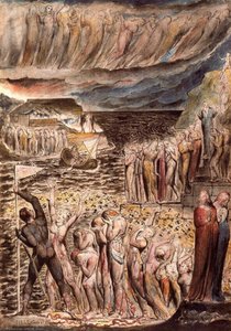 Il Vestibolo Dell'inferno E Le Anime Riunite Per Attraversare L'acheronte — William Blake