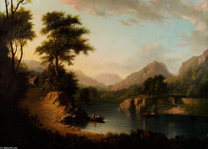 The Ferry At Inver — Aleksander Nasmyth