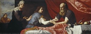 Isaac Blessing Jacob — Chusepė De Riberas