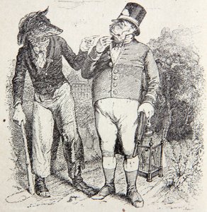 Illustration For La Fontaine Fable — Jean Jacques Grandville