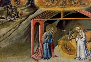The Nativity And The Annunciation To The Shepherds — Sano Di Pietro
