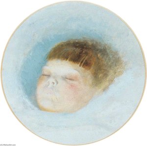 The Head Of Gertrude Grimshaw — John Atkinson Grimshaw