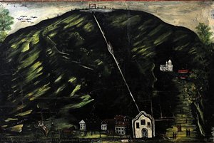St. David's Church (part Of Tapestry In Six Paintings) — Niko Pirosmani