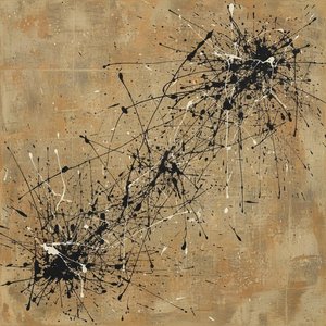 Echi Cinetici Frammentati In Un Monolite Di Ocra E Schizzi Di Mezzanotte