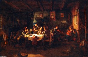 Canadian Interior — Cornelius David Krieghoff