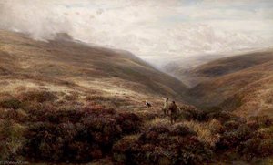 Moorland Scene, Derbyshire — Charles Thomas Burt