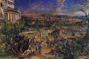 Vienne, Le Château Du Wilhelminenberg, Avec Vue Sur Vienne, Vienna, The Castle Of Wilhelminenberg, With Sight On Vienna, Huile Sur Toile, — Oskar Kokoschka