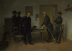 Lee Surrendering To Grant At Appomattox — Alonzo Chappel
