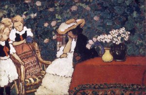Woman With Three Girls — József Rippl-rónai