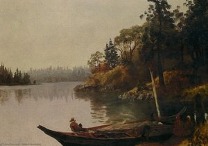 Fishing On The Northwest Coast — Albert Bierstadt