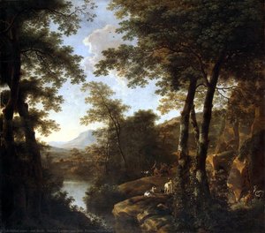 Italian Landscape With Roman Warriors — Jan Both