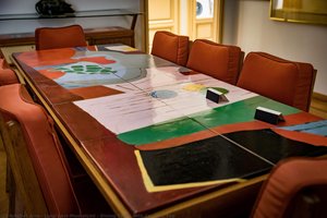 Dining Table With Ceramic Top — Luigi Levi Montalcini