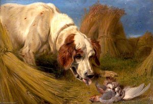 Dog And A Dead Partridge — Richard Ansdell