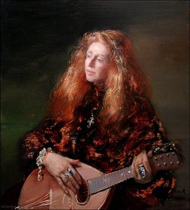Pauline With Lute — Frank Mason