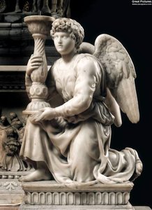Engel Mit Kerzenleuchter — Michelangelo Buonarroti