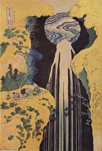 木曽路ノ奥阿弥陀ヶ瀧 — 葛飾北斎 (katsushika Hokusai)