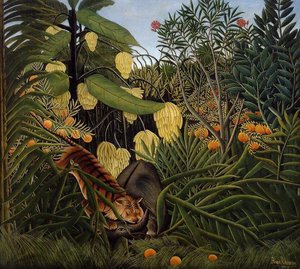Fight Between A Tiger And A Buffalo — Henri Julien Félix Rousseau (le Douanier)