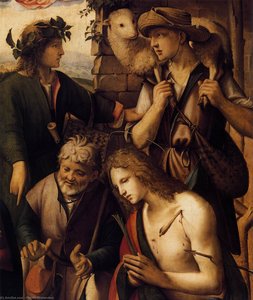 Adoration Of The Shepherds (detail) — Michele Di Ridolfo Del Ghirlandaio (michele Tosini)