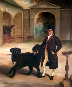 Mr Pare's Coachman With A Newfoundland Dog — Sr John E Ferneley