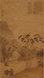 In The Deep Shade Of A Bamboo Grove — Wen Zhengming