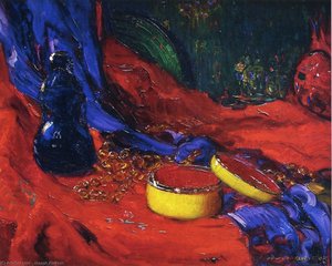Yellow And Blue Cloissonne (also Known As Oriental Still Life) — Joseph Kleitsch