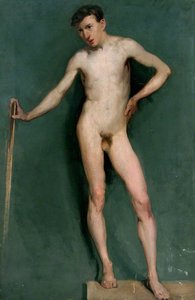 Male Nude — Alfred Kingsley Lawrence