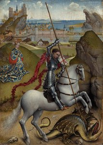 Sankt Georg Und Der Drache — Rogier Van Der Weyden