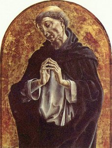 Deutsch Hl. Dominikus, Detail — Cosmè Tura