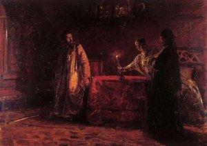 Tsar Boris And The Queen Martha — Nikolai Ge