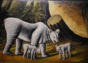 Bear With Her Cubs — Нико Пиросмани