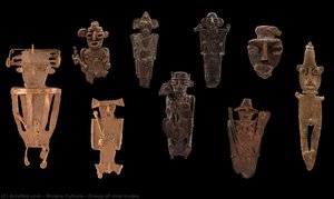 Group Of Nine Tunjos — Muisca Culture