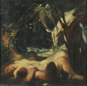 Study For 'the Sleeping Wood Nymph' — Charles Haslewood Shannon