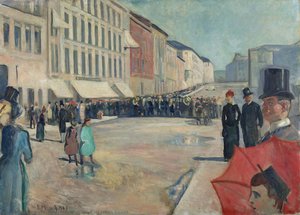 Music On The Karl Johan Street — Edvard Munch