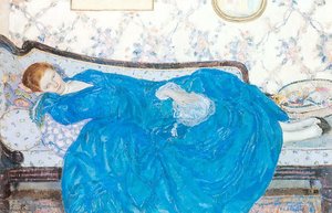 The Blue Gown — Frederick Carl Frieseke