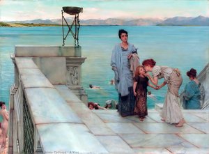 Έμbraceς Στην Πλατεία Του Καμβαζιού — Lourens Alma Tadema