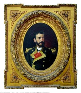 Portrait Of Isaac Peral Wearing A Naval Lieutenant — Pedro Ferrer