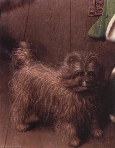 Portrait De Giovanni Arnolfini Et De Sa Femme (détail - ) — Jan Van Eyck