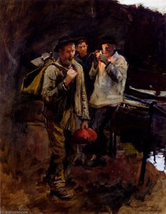 Study For Home Along — Stanhope Alexander Forbes
