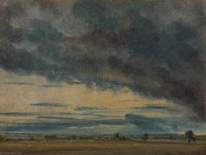 Nach Regen Landschaftlicher Abend — John Constable