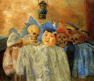 Pierrot Et Squelettes — James Ensor