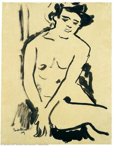 Sitting Nude — Hermann Max Pechstein