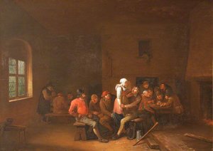 A Tavern Scene — Egbert Van Heemskerck Ii