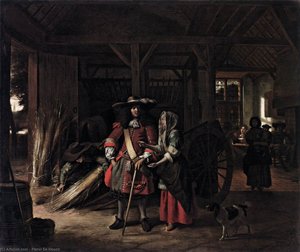 Le Paiement De L'hôtesse — Pieter De Hooch
