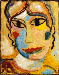 Mystical Head: Head Of A Woman — Alexej Von Jawlensky