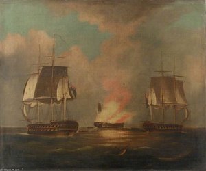 Hms 'implacable' And 'centaur' — Thomas Whitcombe