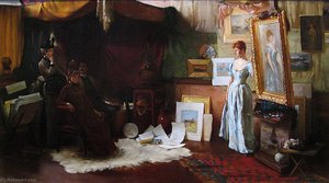 Fair Critics — Charles Courtney Curran